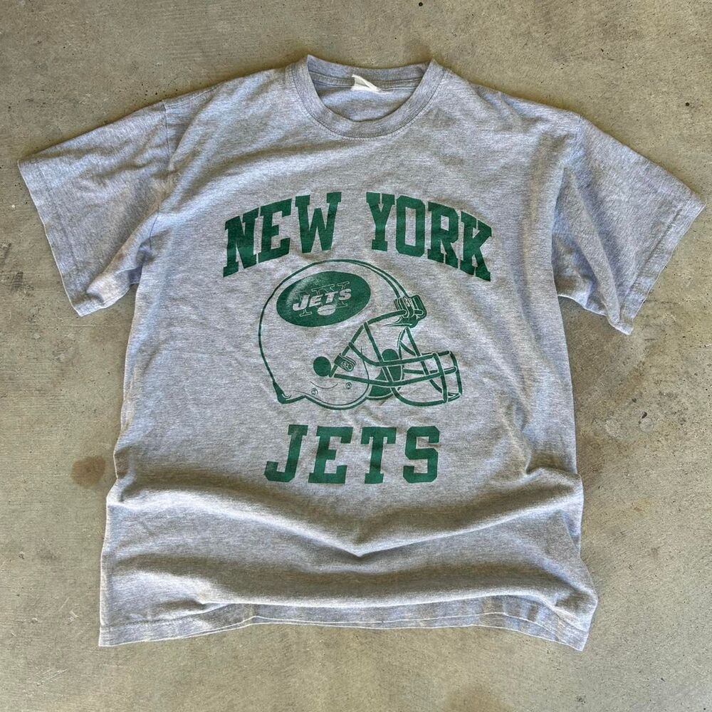 Grey & Green New York Jets Football T-Shirt